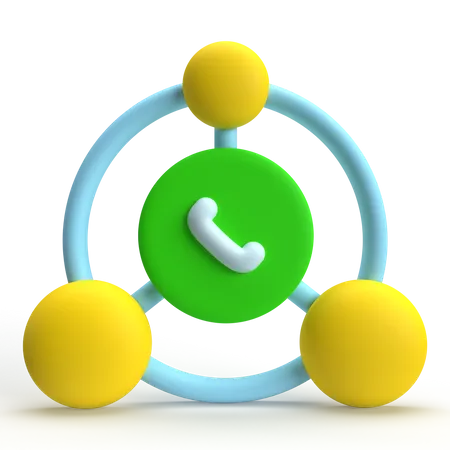 Call Network  3D Icon