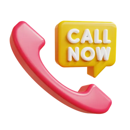 Call Now  3D Icon