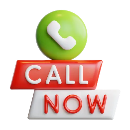 Call Now  3D Icon
