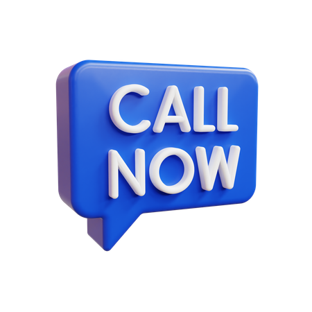 Call Now Message  3D Icon