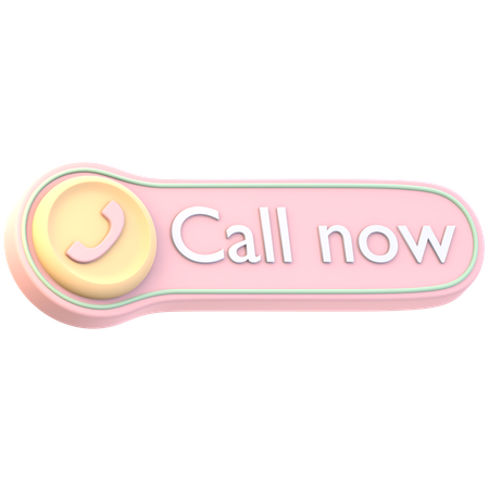 Call Now Phone  3D Icon