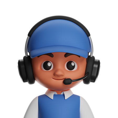 Call Operator  3D Icon