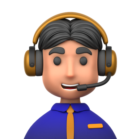 Call Operator  3D Icon