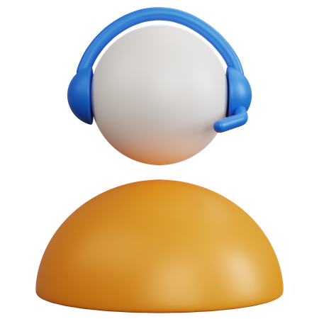 Call Operator  3D Icon