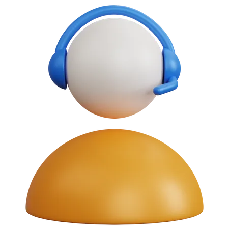 Call Operator  3D Icon