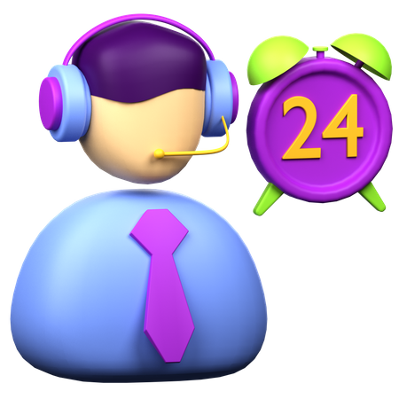 Call Operator  3D Icon