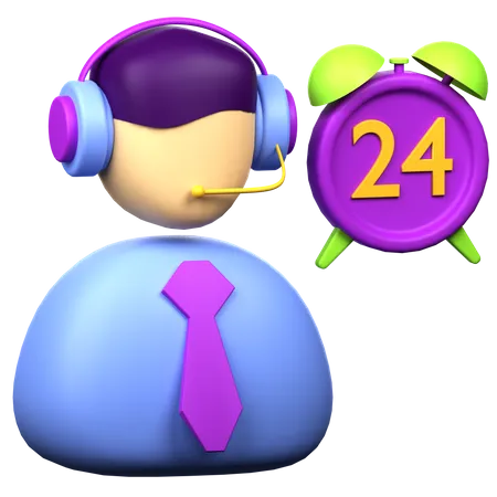 Call Operator  3D Icon