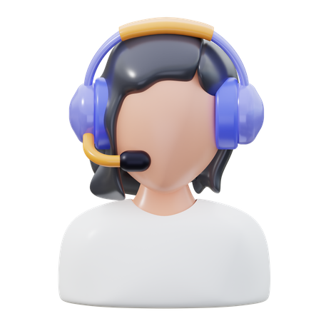 Call Operator  3D Icon