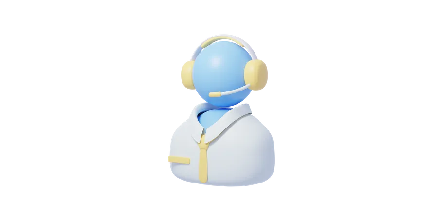 Call Operator  3D Icon