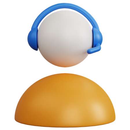 Call Operator  3D Icon