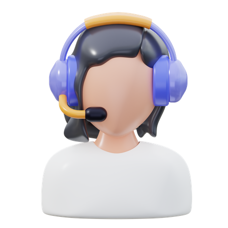 Call Operator  3D Icon