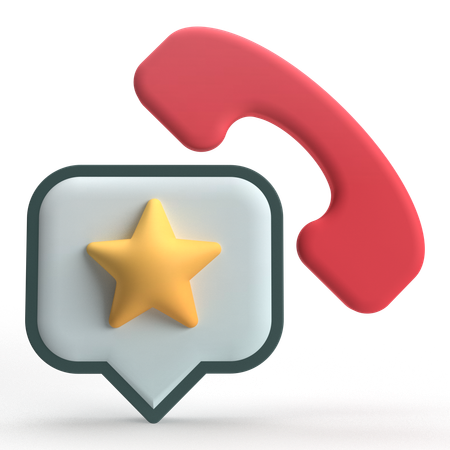 Call Rating  3D Icon