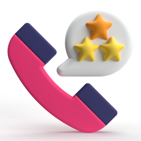 Call Rating  3D Icon