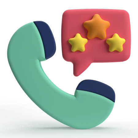 Call rating  3D Icon