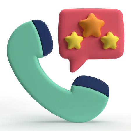 Call rating  3D Icon