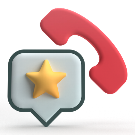 Call Rating  3D Icon