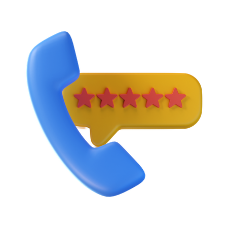 Call Rating  3D Icon