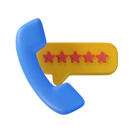 Call Rating  3D Icon