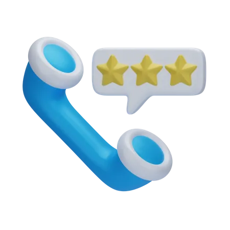 Call Rating 3 D Customer Service 3D Icon
