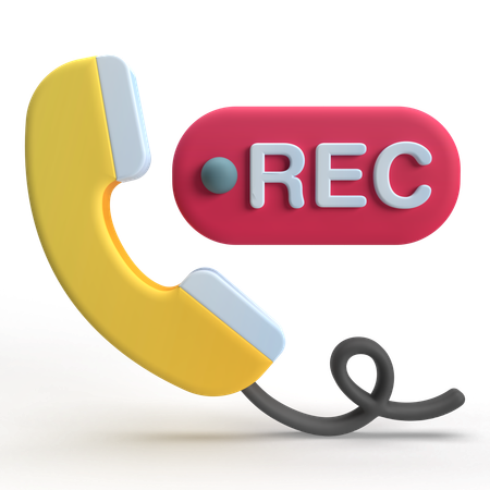 Call Recording  3D Icon