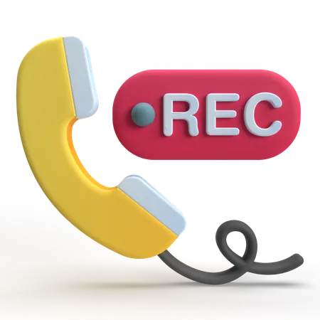 Call Recording  3D Icon