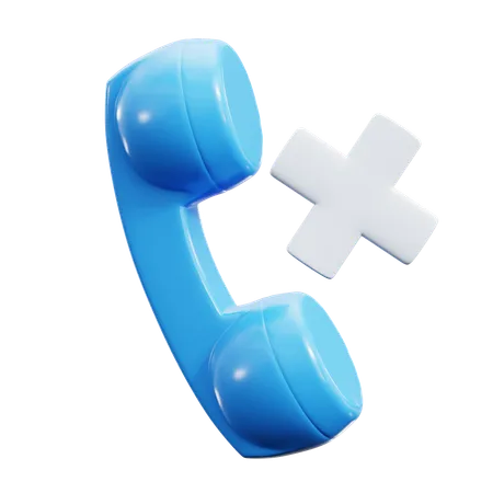 Call rejected  3D Icon