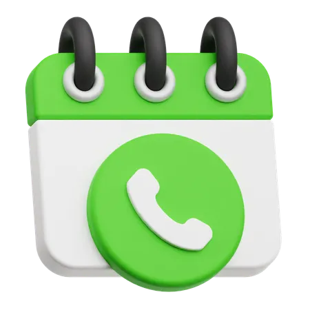 Call Schedule  3D Icon