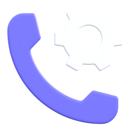 通話設定  3D Icon