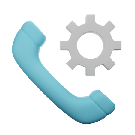 Call Setting  3D Illustration