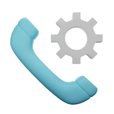 Call Setting  3D Illustration