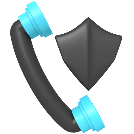 Call Shield  3D Icon
