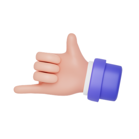 Call Sign Hand Gesture  3D Icon