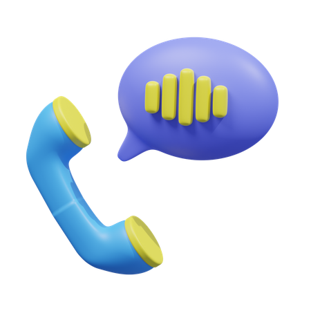 Call support  3D Icon