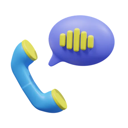 Call support  3D Icon