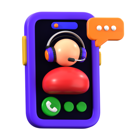 Call Support  3D Icon