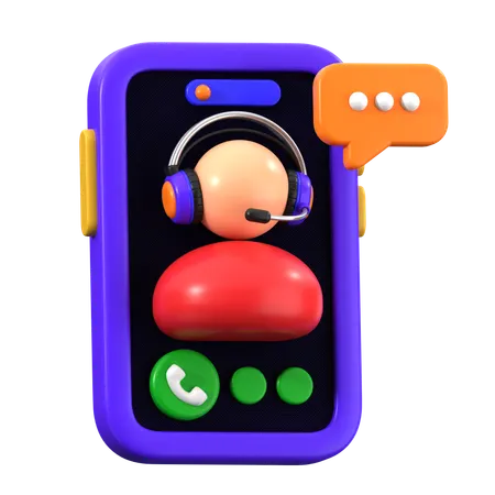 Call Support  3D Icon