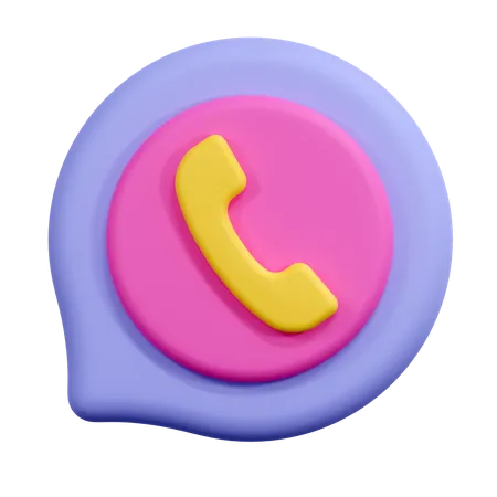 Call Talk Illustration 3D Icon