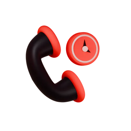 Call Time  3D Icon