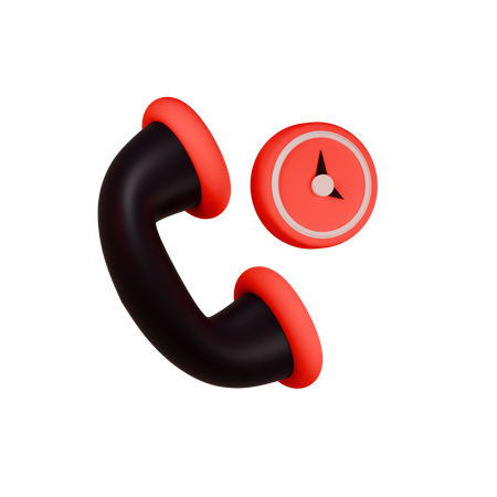 Call Time  3D Icon