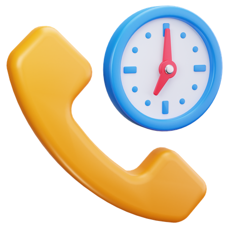 Call Time  3D Icon