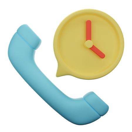 Call Time  3D Icon