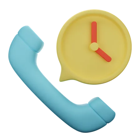 Call Time  3D Illustration