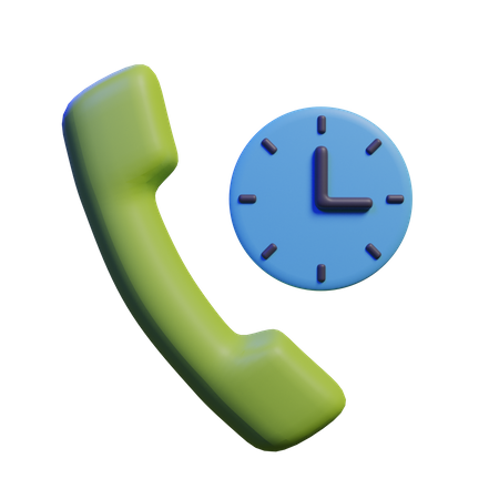 Call Time  3D Illustration