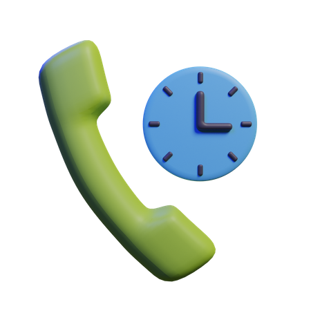 Call Time 3D Illustration