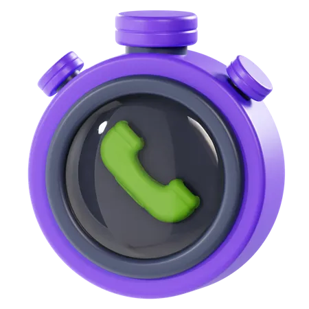 Call Time  3D Icon