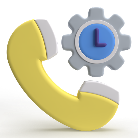 Call Timing  3D Icon
