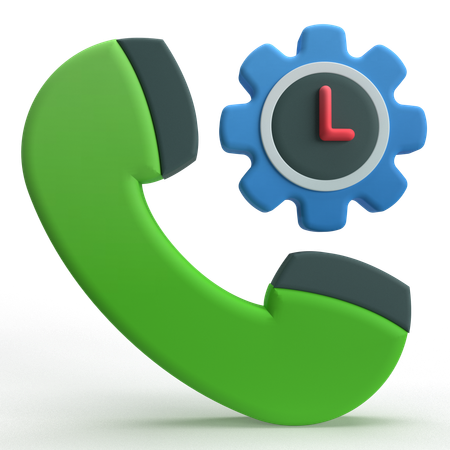 Call Timing  3D Icon