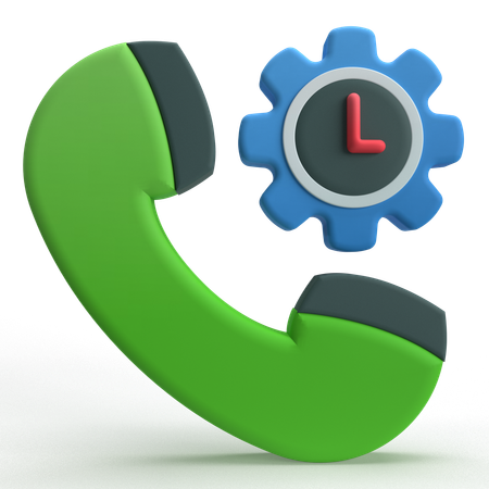 Call Timing  3D Icon