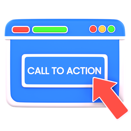 Call to action  3D Icon