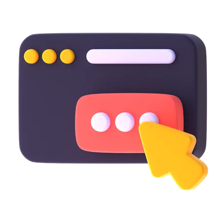 Call To Action  3D Icon